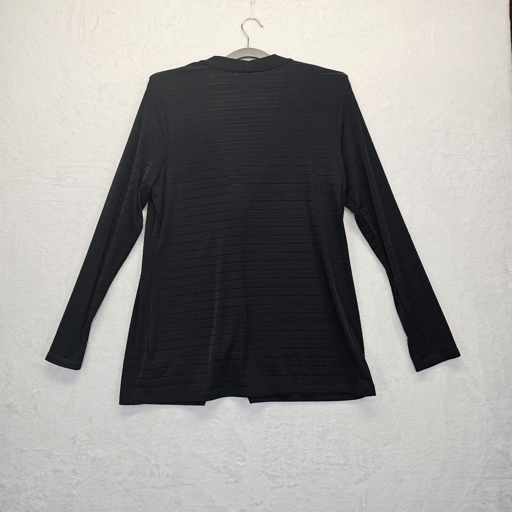 Coldwater Creek Womens Small Black Long Sleeve Button Front Cardigan‎ Sweater 8 - Picture 2 of 8
